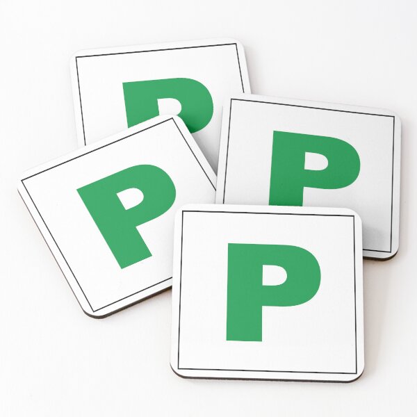 Item preview, P Plate designed and sold by DoodleDashCollective.