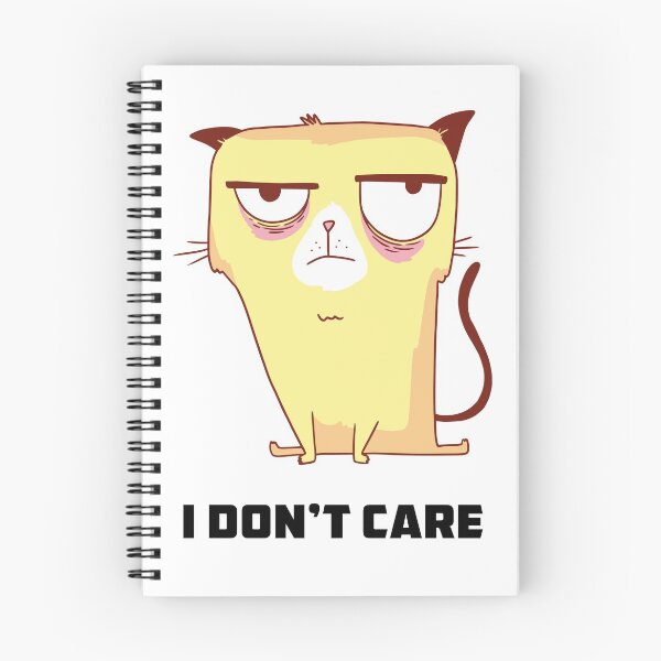 Item preview, Funny Cat T Shirts-Yellow Grumpy Cat- I Don't Care Meme T shirt designed and sold by designsnmore.