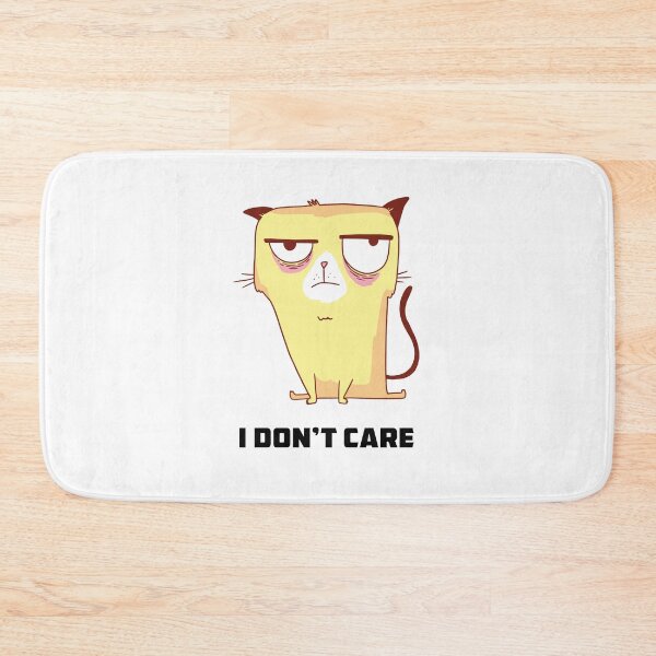 Item preview, Funny Cat T Shirts-Yellow Grumpy Cat- I Don't Care Meme T shirt designed and sold by designsnmore.