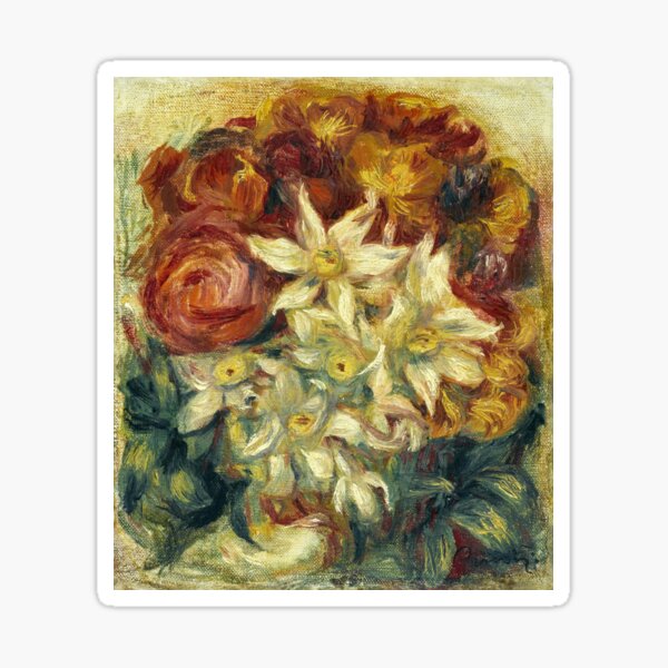 Bouquet with narcissi and roses Sticker