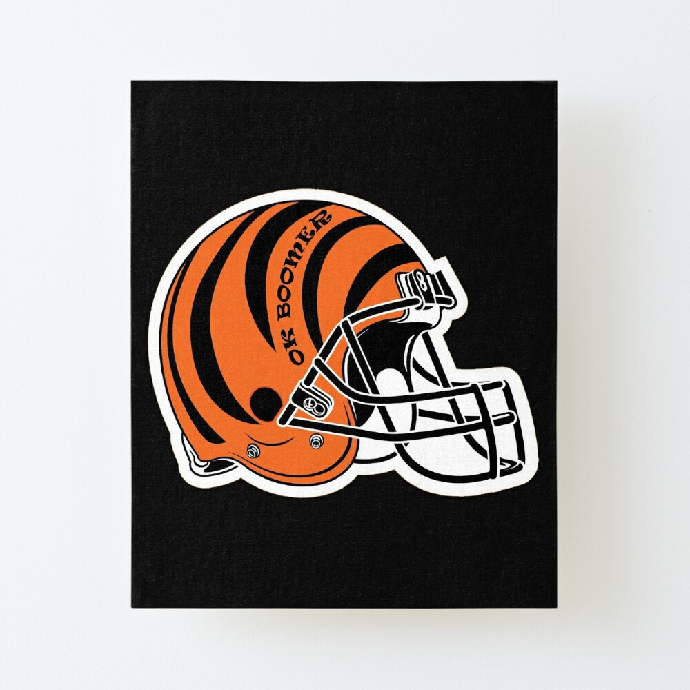 OK BOOMER - Cincinnati Bengals Helmet Art Board Print for Sale by  bigberzerk