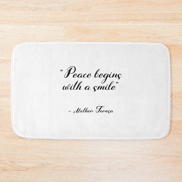 Item preview, Peace begins with a smile - Mother Teresa designed and sold by Inspirationmotivation.