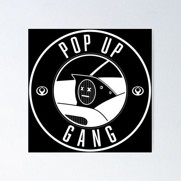 Item preview, Pop Up Gang Miata White Text + Design designed and sold by jerrodjpeg.