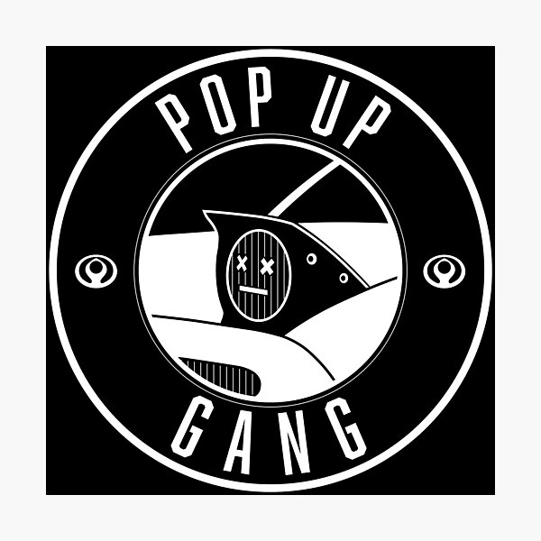 Item preview, Pop Up Gang Miata White Text + Design designed and sold by jerrodjpeg.