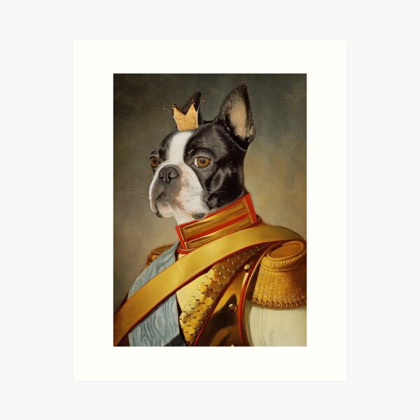 Item preview, King spike. Renaissance custom dog portrait based on a photo designed and sold by PimpMyPet.