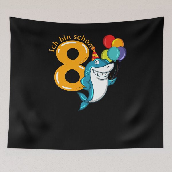 Item preview, 8 years shark birthday designed and sold by Weilichesmag.