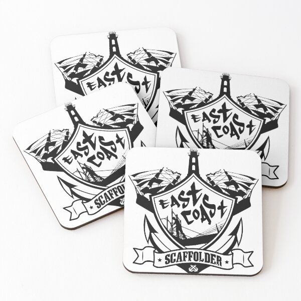 Item preview, EAST COAST SCAFFOLDER/BLACK designed and sold by ScaffoldMob.