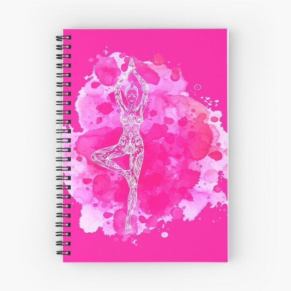 Item preview, Tree Pose Pink Vriksasana Pink Backgrownd designed and sold by raliceyoga.