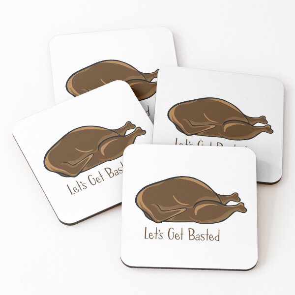 Item preview, Let's Get Basted Cartoon Turkey designed and sold by Camille Woodward.