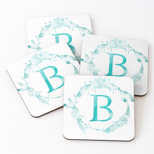 Item preview, Letter B Mega Marine Initial Monogram designed and sold by The Stickers Garden.