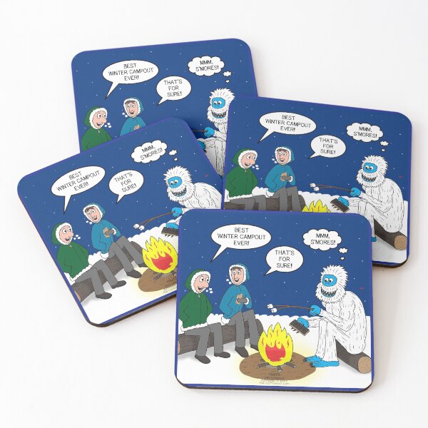 Item preview, Yeti Winter Campout designed and sold by Out to Lunch Cartoons and More.