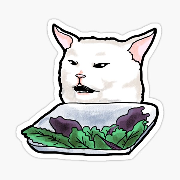 SMUDGE CAT  Sticker for Sale by 1R1S  Cat stickers, Snapchat stickers,  Tumblr stickers