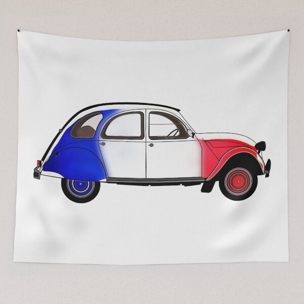 Item preview, 2CV with French Flag Colors designed and sold by Buckwhite.