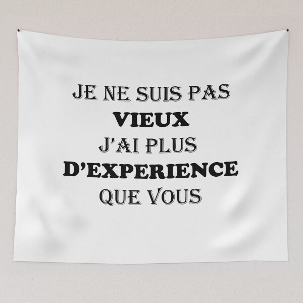 Item preview, Je ne suis pas vieux j'ai plus d'éxperience que vous classic t-shirt designed and sold by yani69.