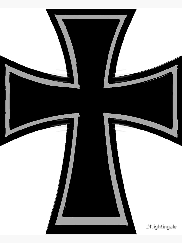 "Iron Cross Christian Cross Biker Cross" Art Print for Sale by DNightingale Redbubble