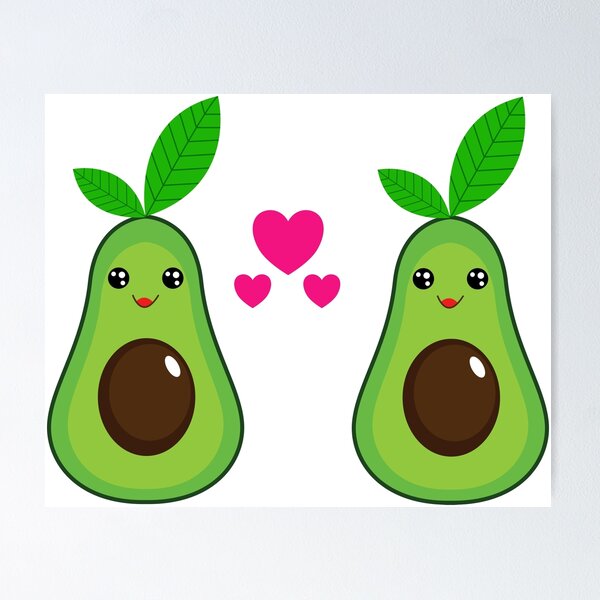 Item preview, Cartoon Avocado designed and sold by PickCreation.