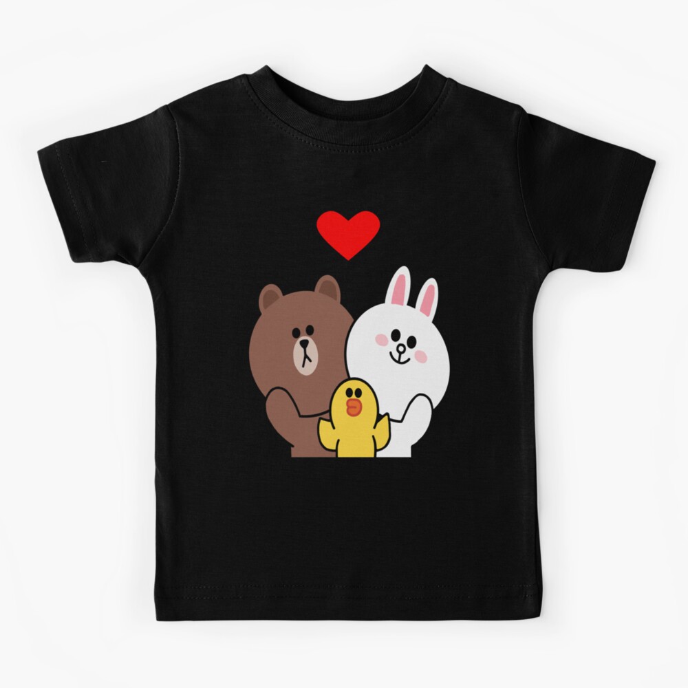 Brown bear cony bunny rabbit duck we love you Kids T-Shirt