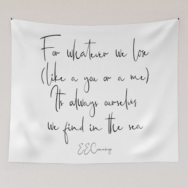 Item preview, For whatever we lose - ee cummings designed and sold by Skippingbird.
