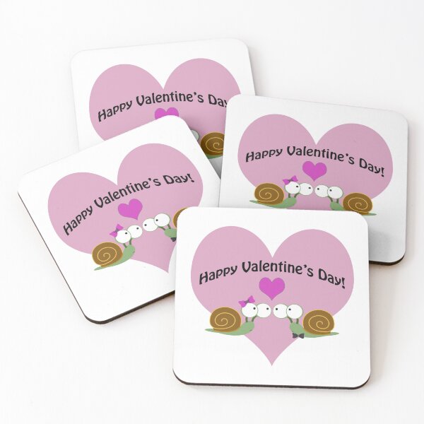 Item preview, Cute Happy Valentine's Day Snail Love designed and sold by Hedgie Designs.