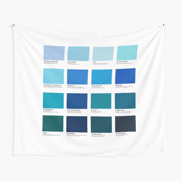 Taylor Swift 1989 Album Pantone Colour Swatch Track list Compilation Tapestry