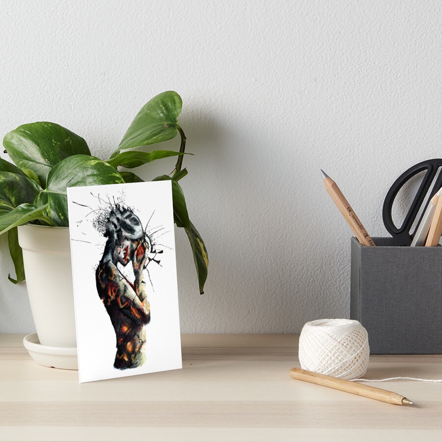 Broken Woman Art Board Print