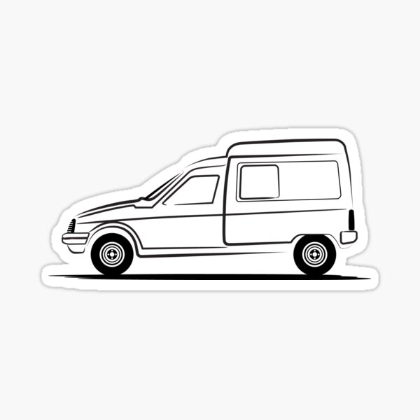 Citroën C15 Citroen C15 Noir Sticker