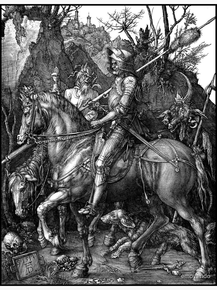 "Knight, Death, and The Devil Albrecht Durer" Poster for Sale by