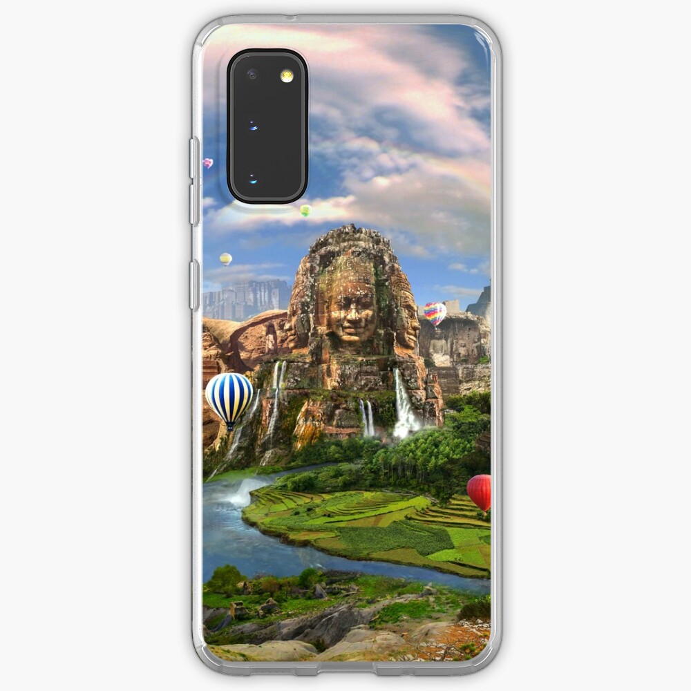 Valley Of The Temples - spiritual, peaceful temple art coexist Samsung Galaxy Phone Case