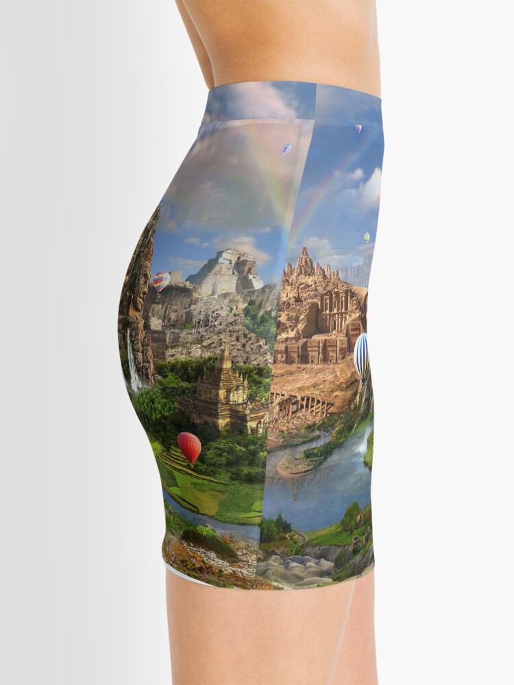 Alternate view of Valley Of The Temples - spiritual, peaceful temple art coexist Mini Skirt