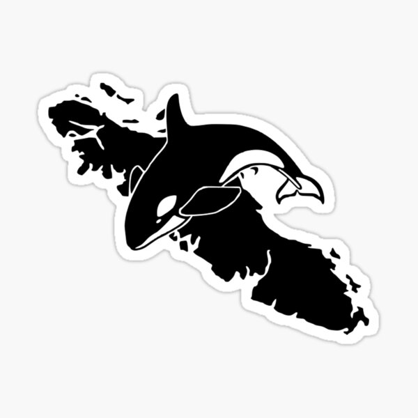 Vancouver Island Art & Whale Watching Sticker