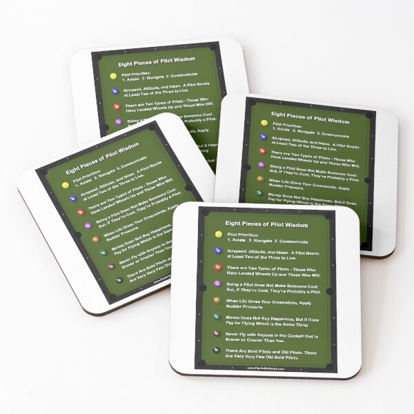 Item preview, 8 pieces of pilot wisdom designed and sold by SumoShark.