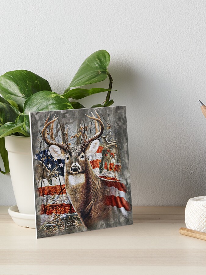 American Flag & Deer Diamond Art  Deer pictures, Hunting wallpaper, Deer  painting