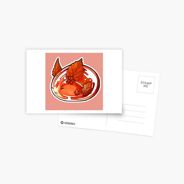 Autumn Bunny Postcard