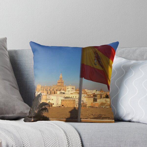 Item preview, Spain Flag over Sevilla designed and sold by money33fuller.