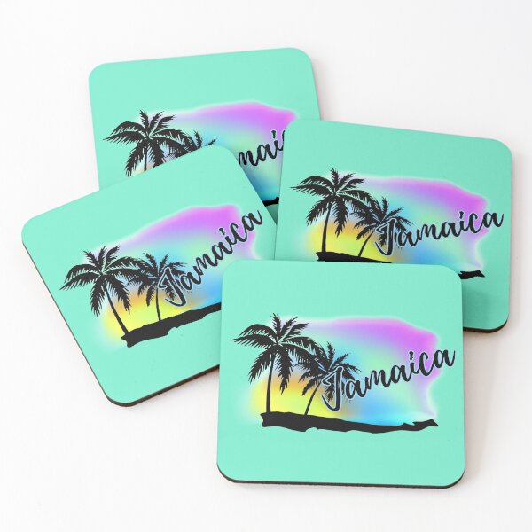 Item preview, Neon Beach Sunset Skies Jamaica designed and sold by ChicoryJunction.