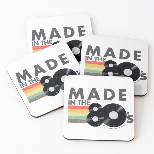 Made In The 80s for Birthday Gift Coasters (Set of 4)
