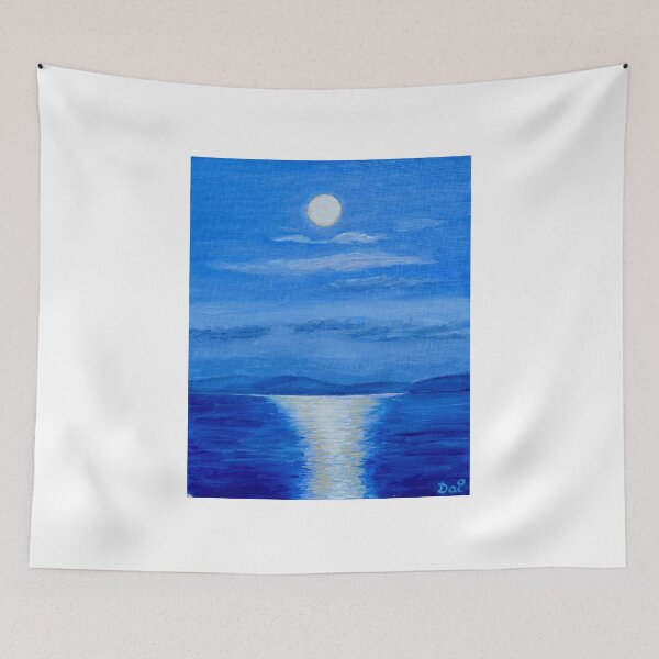 Item preview, Moonrise over Frederick Henry Bay and Tasman Peninsula designed and sold by Dai Wynn Fine Art.
