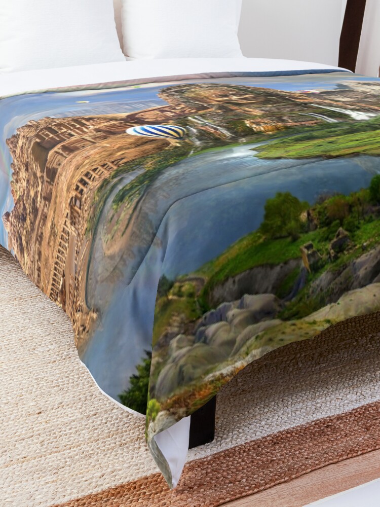 Alternate view of Valley Of The Temples - spiritual, peaceful temple art coexist Comforter