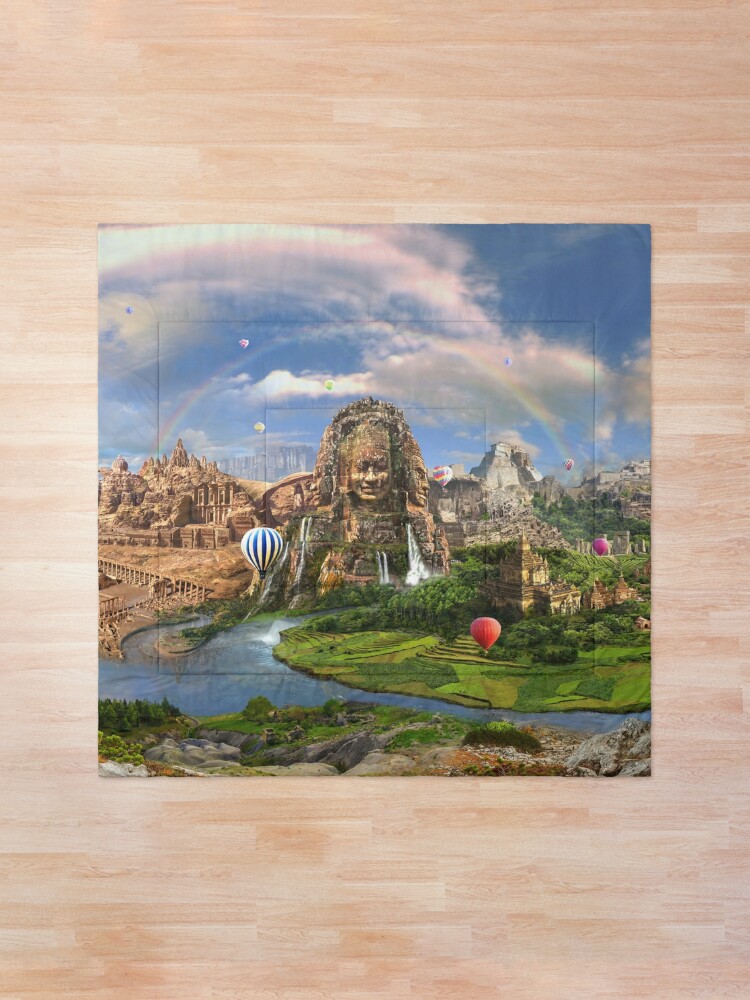 Alternate view of Valley Of The Temples - spiritual, peaceful temple art coexist Comforter