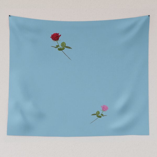 Item preview, Two Roses. Blue background designed and sold by MindTravel.