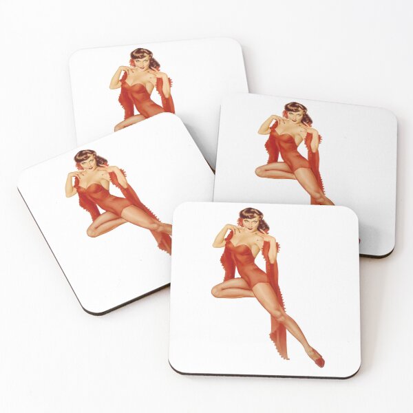 Item preview, Red Haired Valentine Pin-Up designed and sold by digitalvintage.