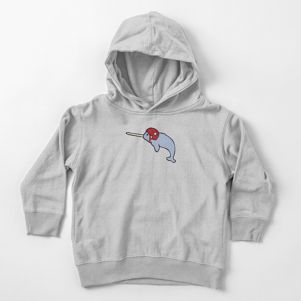 narwhal hoodie with horn