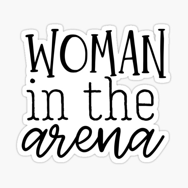 Woman in the arena Sticker