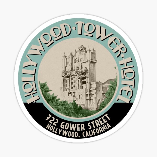 Hollywood Tower Sticker