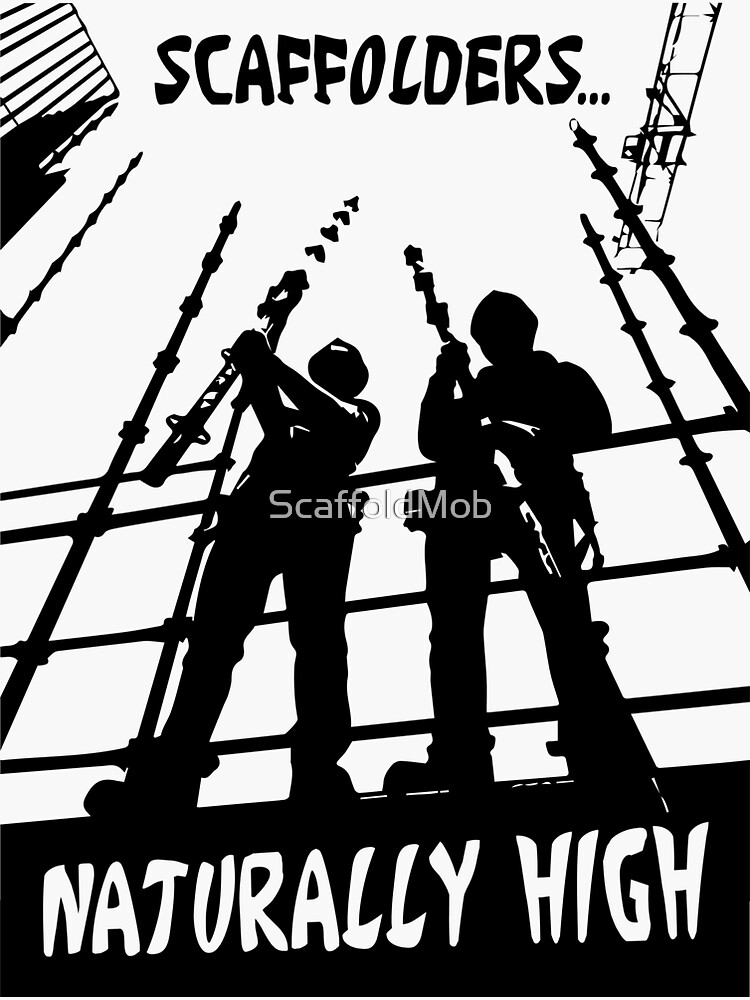 "NATURALLY HIGH" Sticker for Sale by ScaffoldMob Redbubble