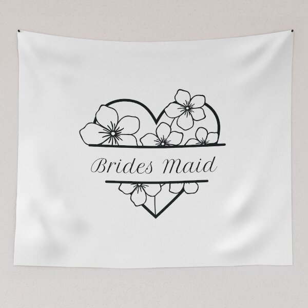 Item preview, Brides Maid Bachelorette Party Cute flower heart design designed and sold by HippyTees.