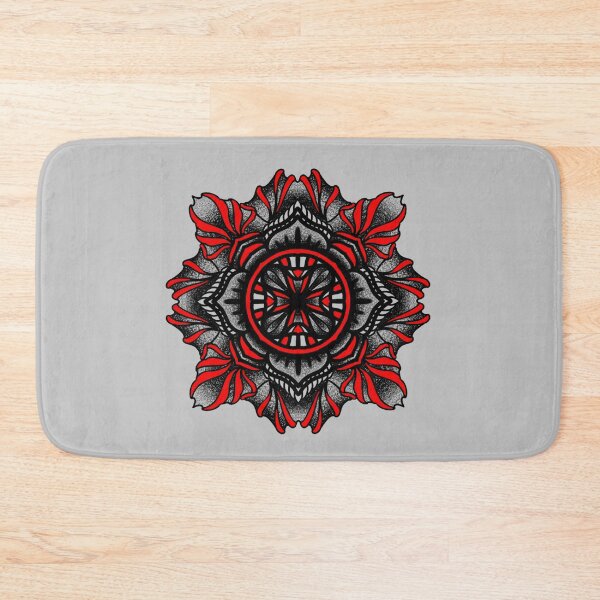 Item preview, New mandala red and black  designed and sold by dtmtattoo.