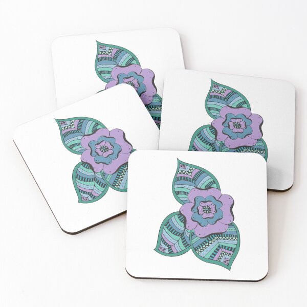 Item preview, Purple and Green flower designed and sold by Durhamdoodles.