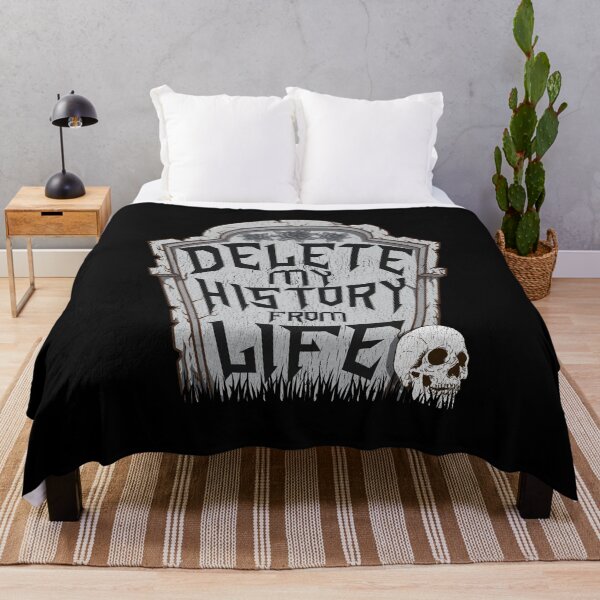 Item preview, Delete My History & Goodbye World Funny Death Quote designed and sold by Maria Garcia.