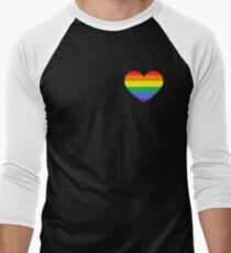 Gay Heart (B) Men's Baseball ¾ T-Shirt